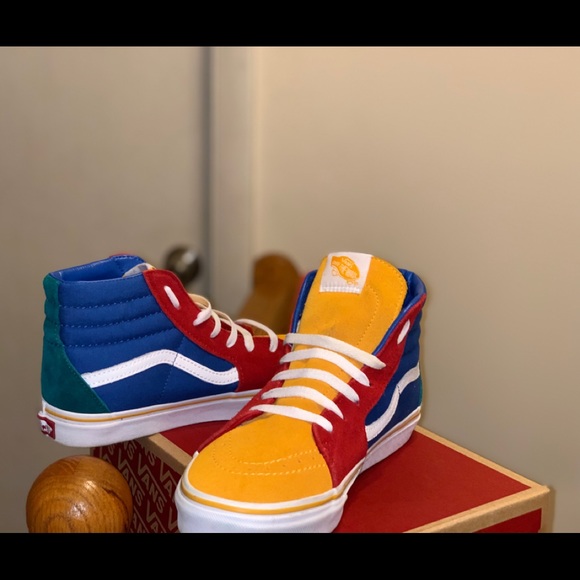 high top vans different colors